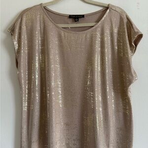 Park & Main Gold Metallic Women's Top